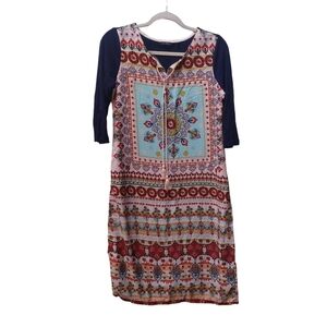 Melange Ladies 3/4 Sleeve Midi Dress